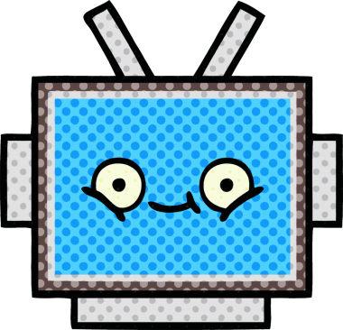 Bir insan tarafından çizilmiş robot kafanın çizgi romanı.