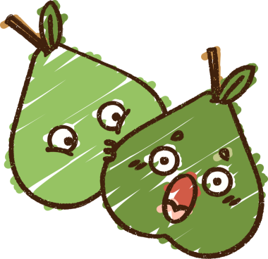 Bir insan tarafından çizilen Armut Tebeşiri