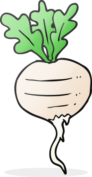 Bir insan tarafından çizilmiş şalgam karikatürü.