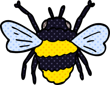 Bir insan tarafından çizilmiş karalama arısı.