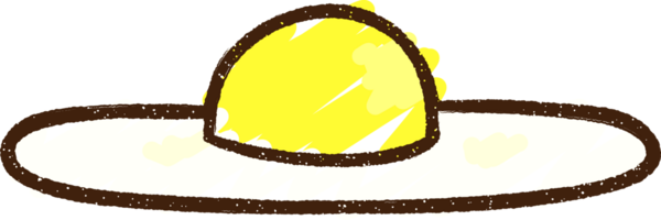 Bir insan tarafından çizilmiş yumurta tebeşiri