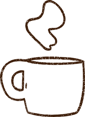 Bir insan tarafından çizilen Sıcak Kahve Kömürü