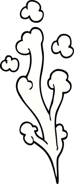 Bir insan tarafından çizilmiş karikatür rüzgarı.