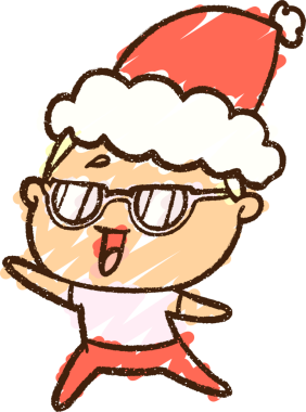 Bir insan tarafından çizilen Noel Adam Tebeşiri