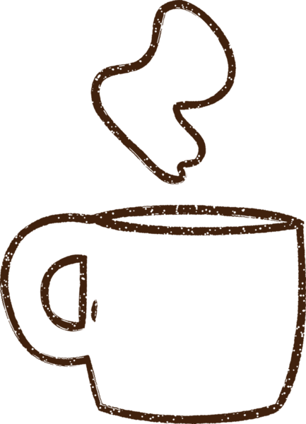 Bir insan tarafından çizilen Sıcak Kahve Kömürü