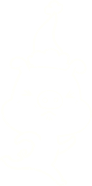 Domuz Çalışan Tebeşir Bir insan tarafından çizilmiş