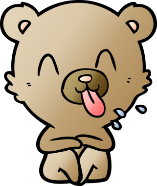 Bir insan tarafından çizilmiş bir çizgi film karakteri.