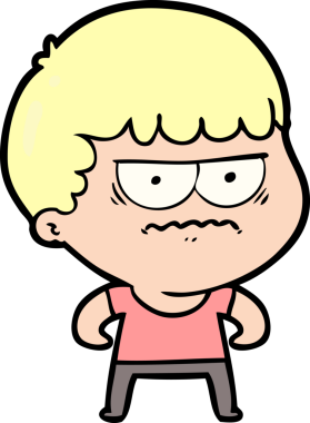 Bir insan tarafından çizilmiş rahatsız bir adam.