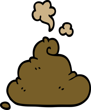 Bir insan tarafından çizilmiş karikatür kakası.