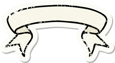 Bir insan tarafından çizilmiş geleneksel bir pankartın dövmesi.