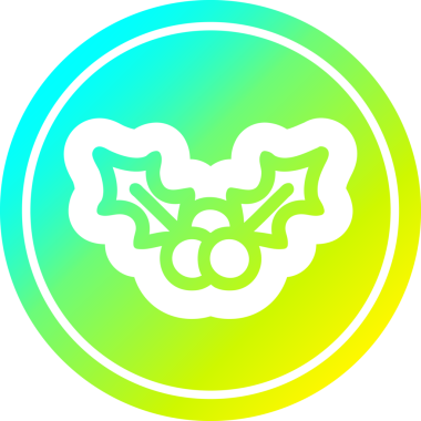 Bir insan tarafından çizilmiş havalı gradyan bir Noel ikonu