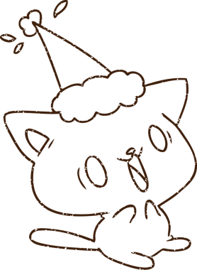 Noel Kedi Kömürü Bir insan tarafından çizilmiş