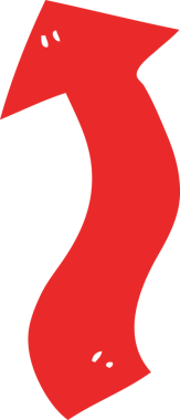 bir insan tarafından çizilmiş karalama yönetmenliği oku