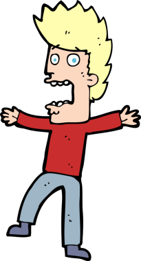 Bir insan tarafından çizilmiş karikatür.