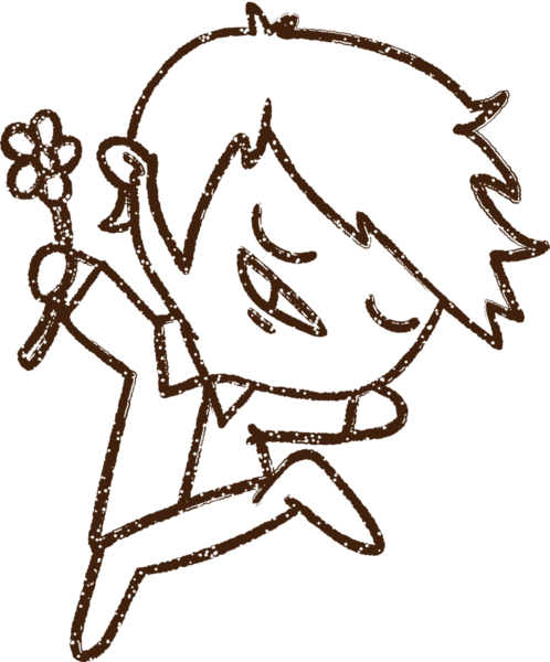 Bir insan tarafından çizilen Neşeli Kömür Adam