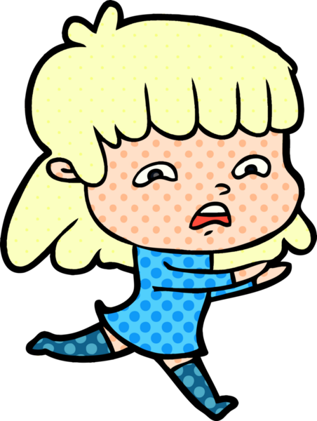 Bir insan tarafından çizilmiş endişeli bir karikatür.