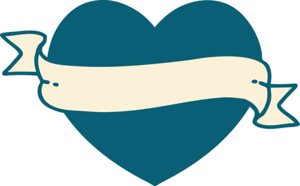 Bir insan tarafından çizilmiş kalp ve bayrağın ikonik dövme şekli