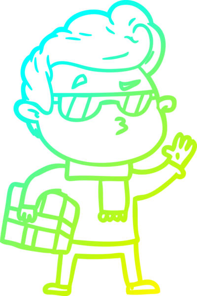 Bir insan tarafından çizilmiş karikatür karikatürü.