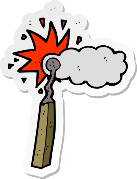 Bir insan tarafından çizilmiş bir karikatür yapıştırması.