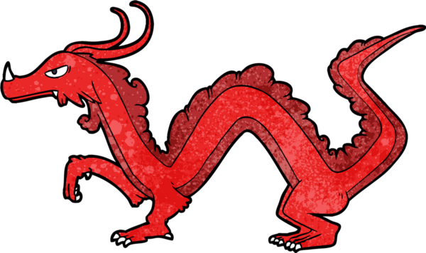 Bir insan tarafından çizilmiş bir ejderha.