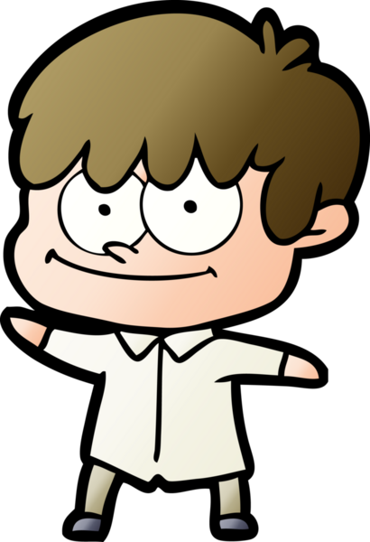 Bir insan tarafından çizilmiş mutlu çizgi film adamı.