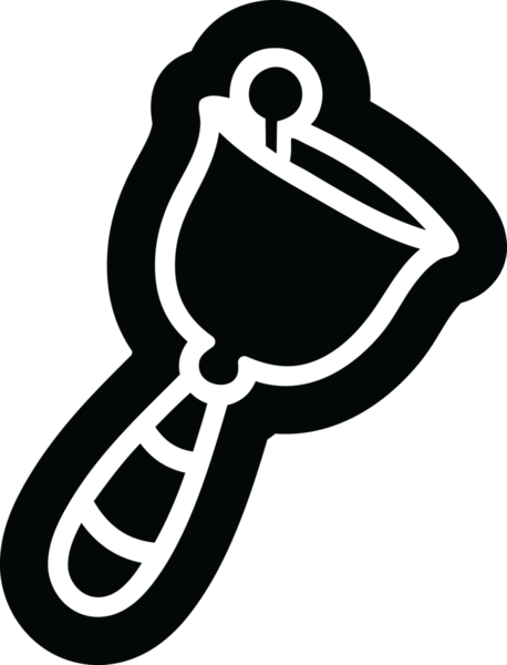 Bir insan tarafından çizilmiş el çanı simgesi