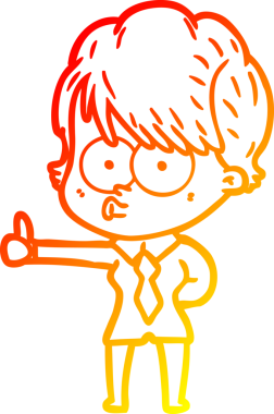 Bir insan tarafından çizilmiş bir karikatür kadın çizimi