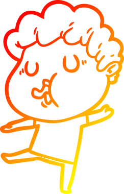 Bir insan tarafından çizilmiş, çizgi film karakteri.