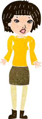 Bir insan tarafından çizilmiş el çizimi karikatür