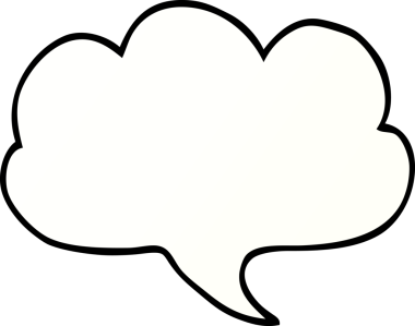 bir insan tarafından çizilmiş karalama ifade kabarcığı