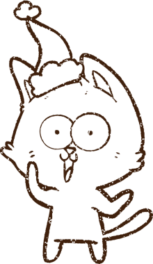 Sevimli Kedi Kömürü Bir insan tarafından çizilmiş