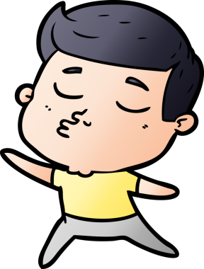 Bir insan tarafından çizilmiş karikatür mankeni adam.