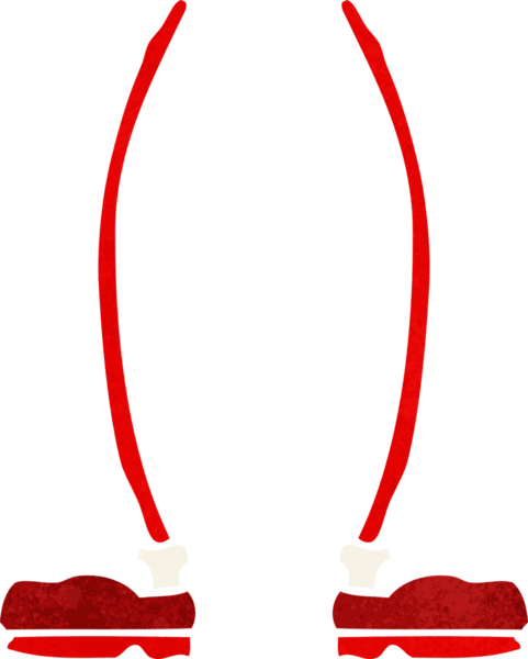 bir insan tarafından çizilmiş karikatür bacakları