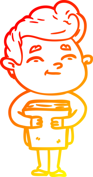 Bir insan tarafından çizilmiş mutlu bir çizgi film karakteri çizimi.