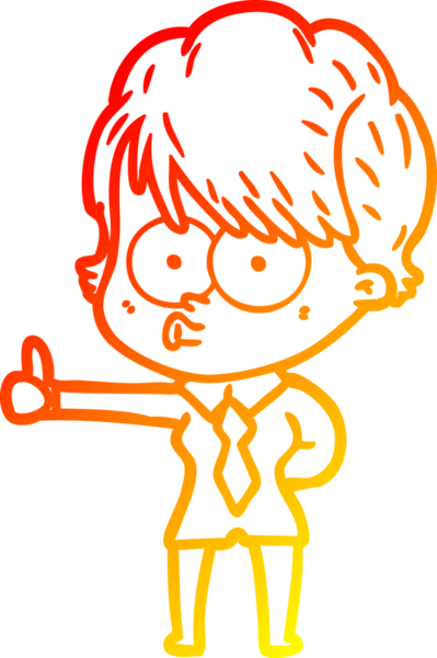 Bir insan tarafından çizilmiş bir karikatür kadın çizimi