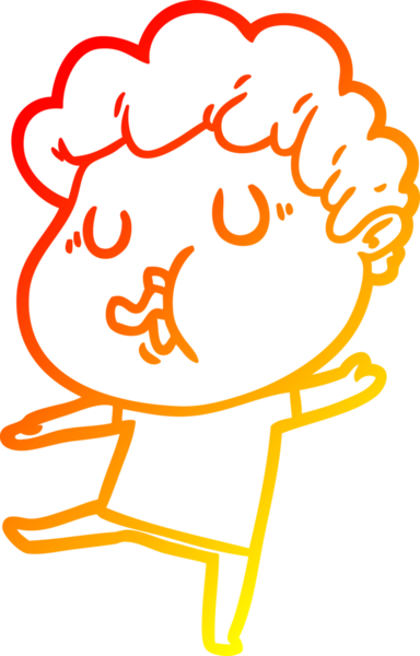 Bir insan tarafından çizilmiş, çizgi film karakteri.