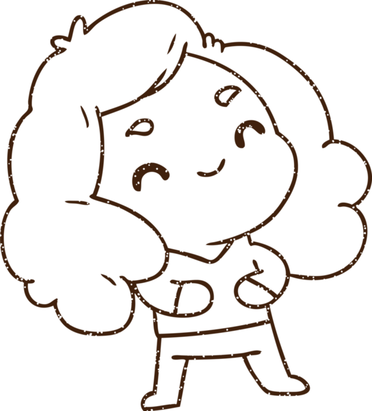 Bir insan tarafından çizilen Mutlu Kadın Kömürü