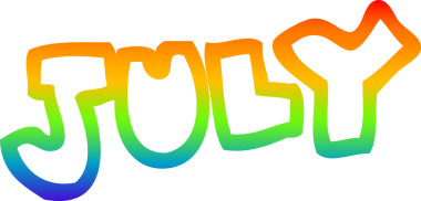 Bir insan tarafından çizilen Temmuz ayının karikatür çizimi