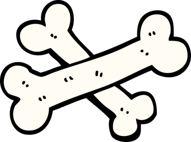 İnsan eliyle çizilmiş çapraz kemikler.