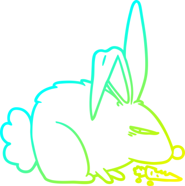 Bir insan tarafından çizilmiş soğuk gradyan çizgi çizimi.