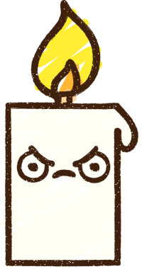 Kızgın Mum Tebeşiri Bir insan tarafından çizilmiş