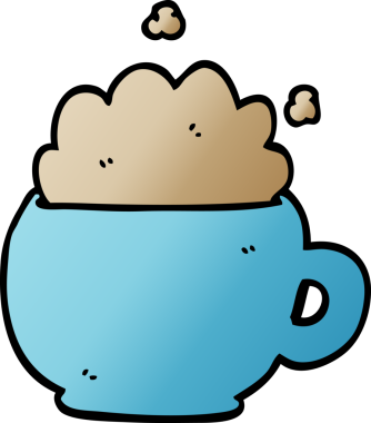 bir insan tarafından çizilmiş karalama frappacino