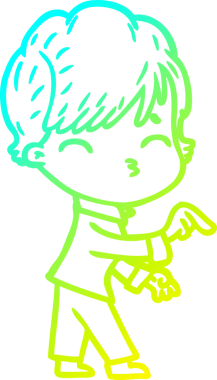 Bir insan tarafından çizilmiş bir karikatür kadın çizimi