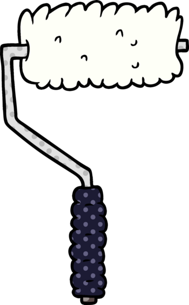 Bir insan tarafından çizilmiş çizgi film boyacısı.