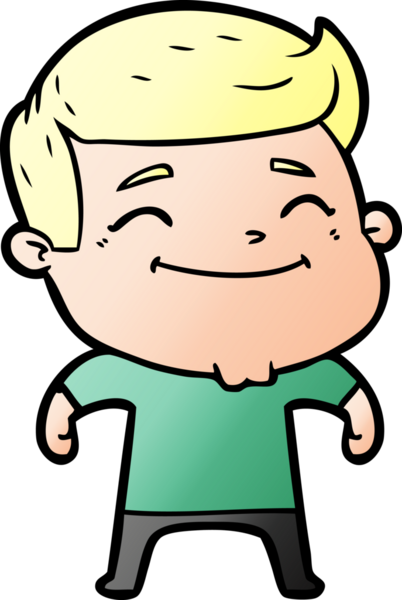 Bir insan tarafından çizilmiş mutlu çizgi film adamı.