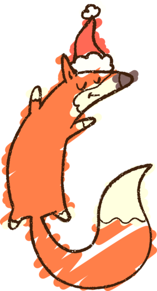 Bir insan tarafından çizilen Şenlikli Tilki Tebeşiri