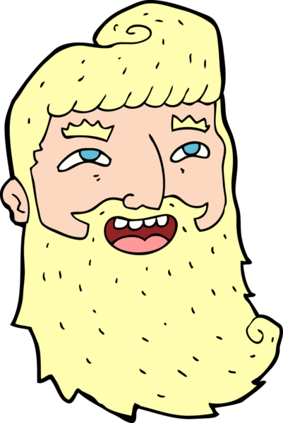 Bir insan tarafından çizilmiş sakallı bir adam.