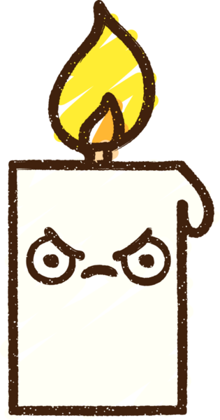 Kızgın Mum Tebeşiri Bir insan tarafından çizilmiş