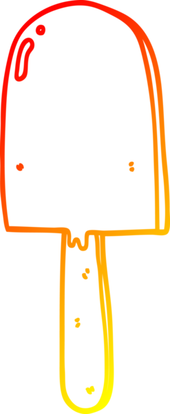 Bir insan tarafından çizilmiş bir lolipopun sıcak çizgi çizimi