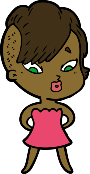 Bir insan tarafından çizilmiş bir karikatür.